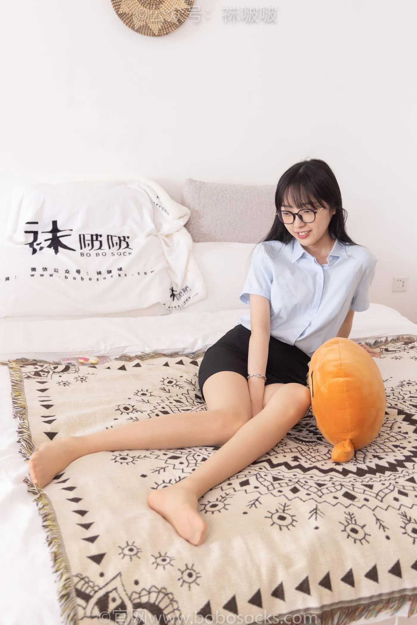 [BoBoSocks袜啵啵]NO.076 稚予-建行制服、平底鞋、肉丝 [134P]插图7
